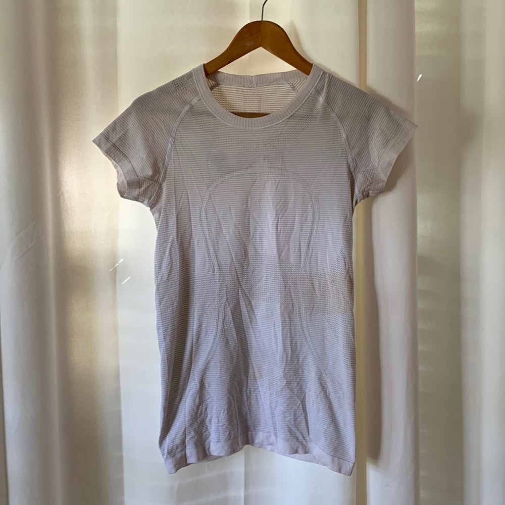 White lululemon shirt
